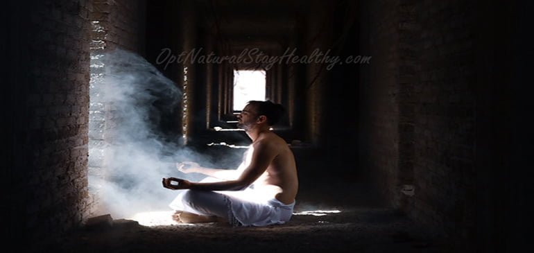Fancy Image of a man meditating