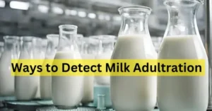 ways to detect milk adulteration