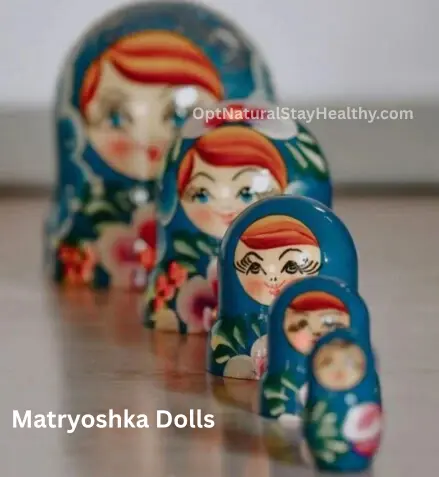 matryoshka dolls, example of pancha kosha, five sheaths